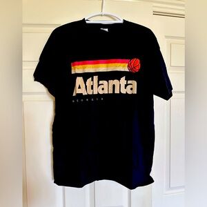 Atlanta retro basketball 🏀 tshirt- black tshirt